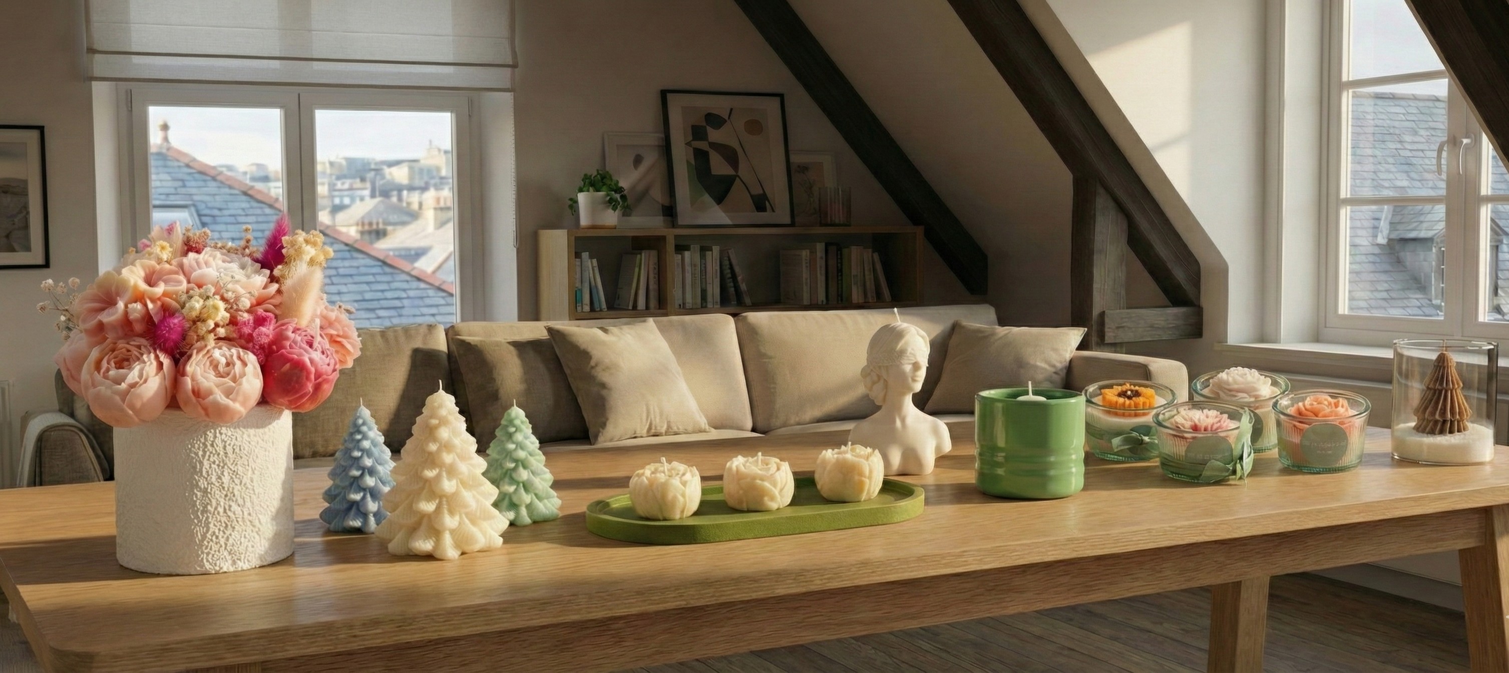 Candele artigianali atmosfera